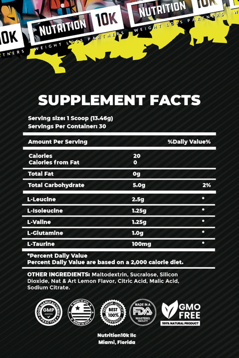 AminoStack Limon - BCAA - GLUTAMINA - TAURINA